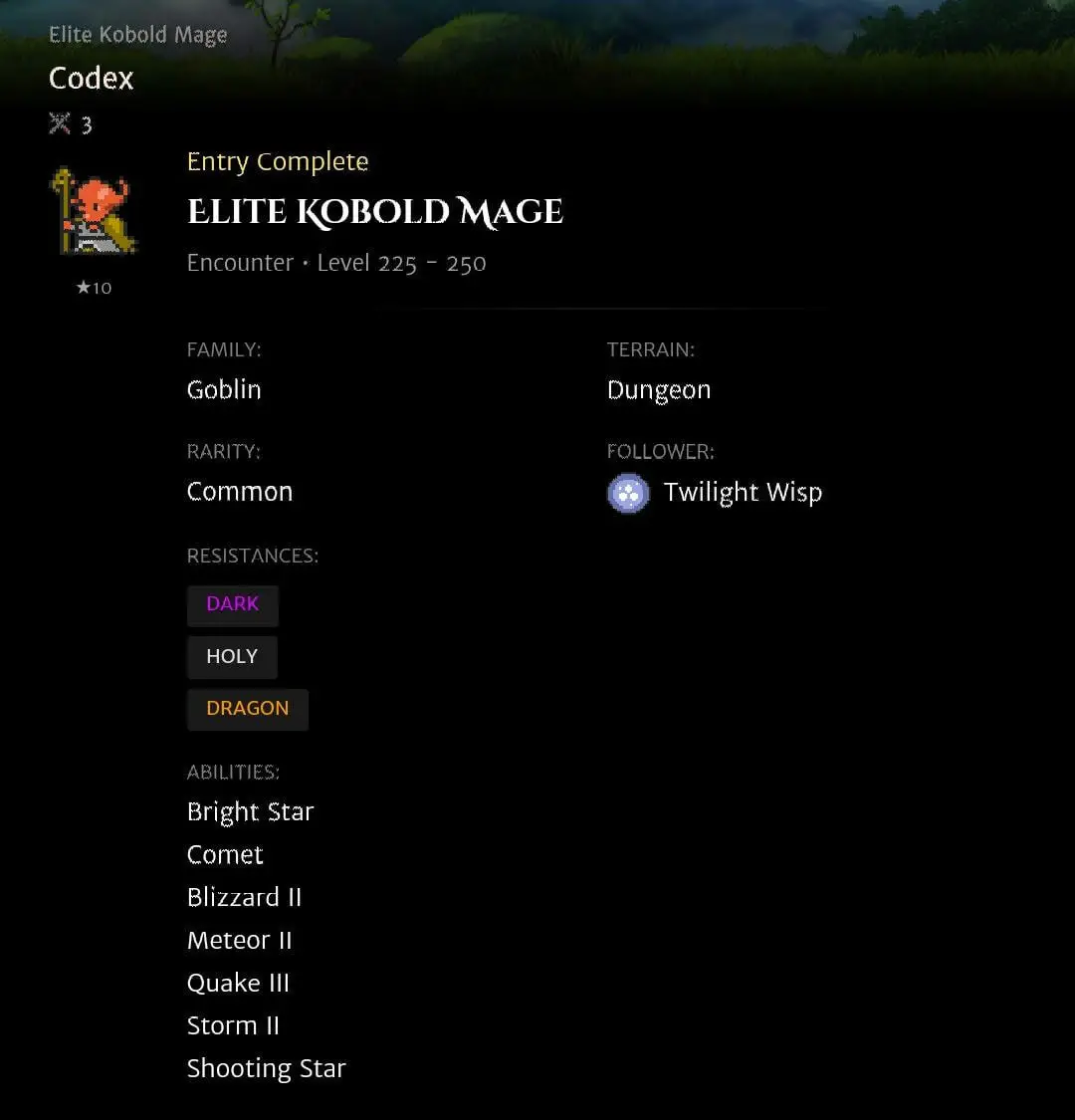 Elite Kobold Mage codex entry