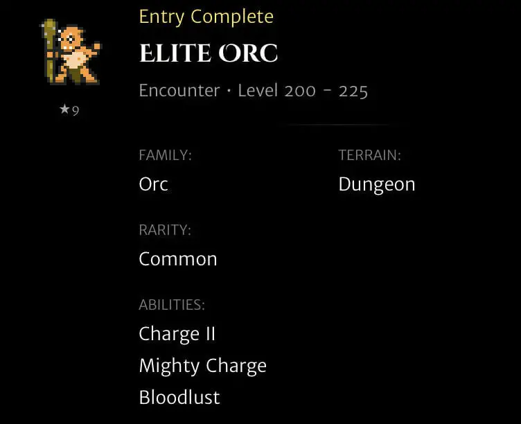 Elite Orc codex entry