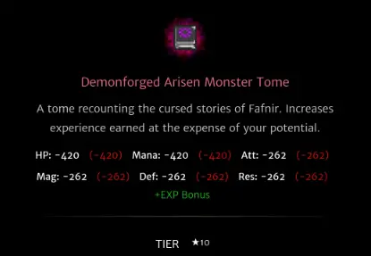 Demonforged Arisen Monster Tome