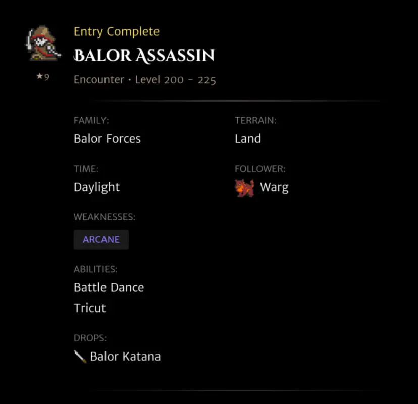 Balor Assassin codex entry