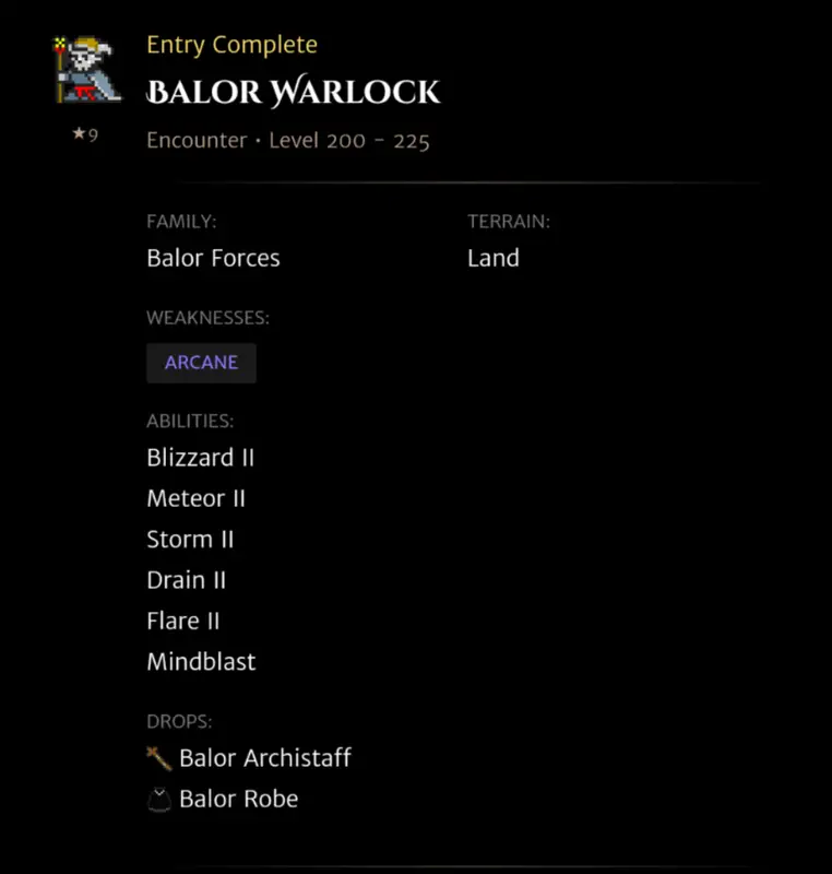 Balor Warlock codex entry