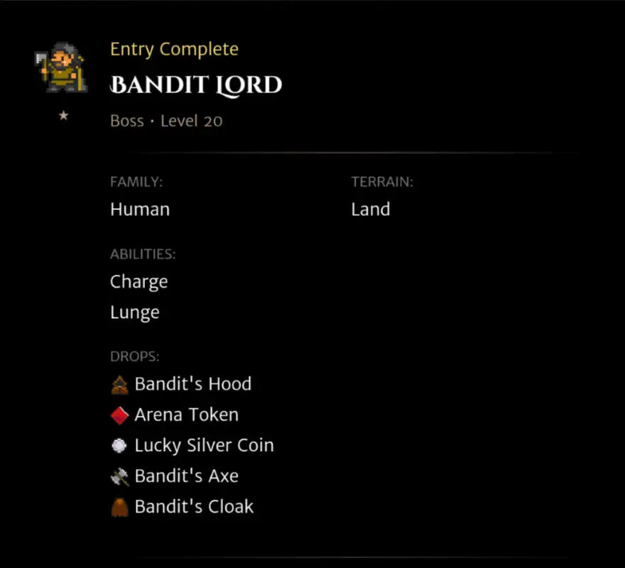 Bandit Lord codex entry