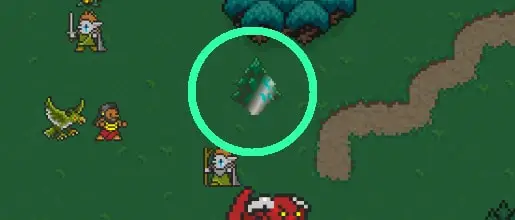 clickable tree in Aethric that gives wood