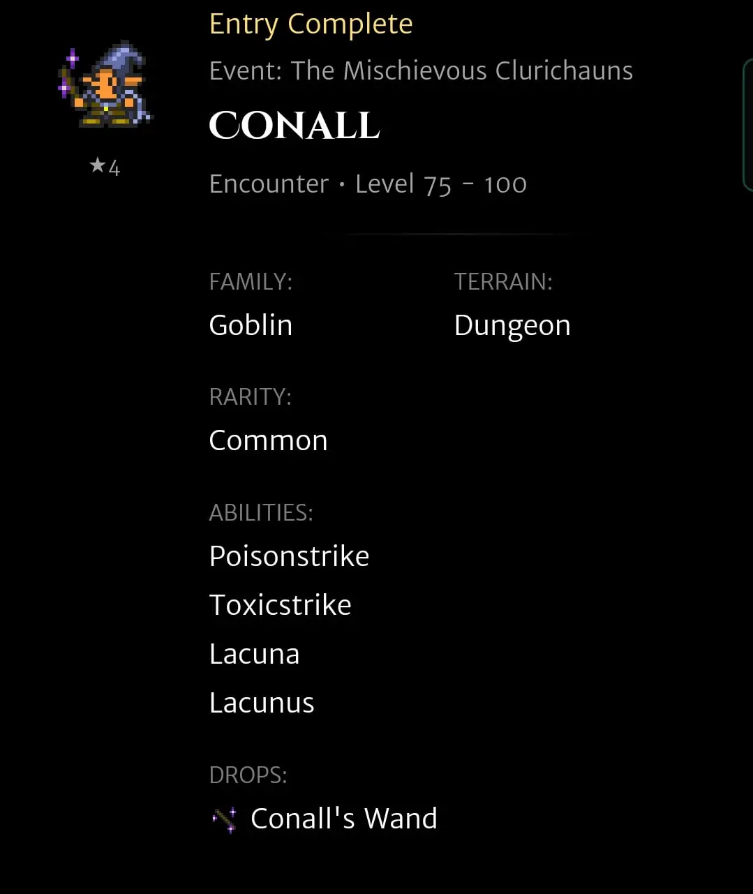 Conall codex entry