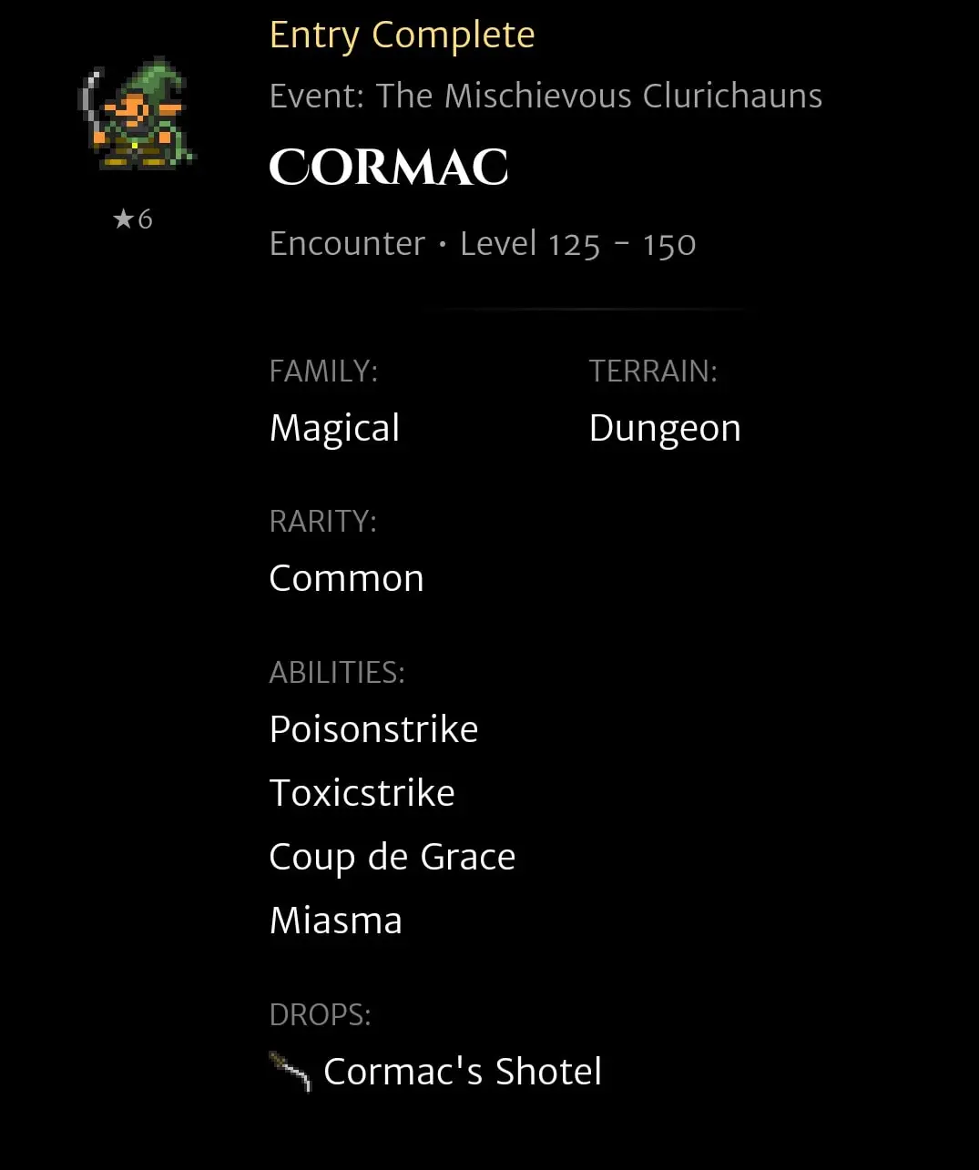 Cormac codex entry