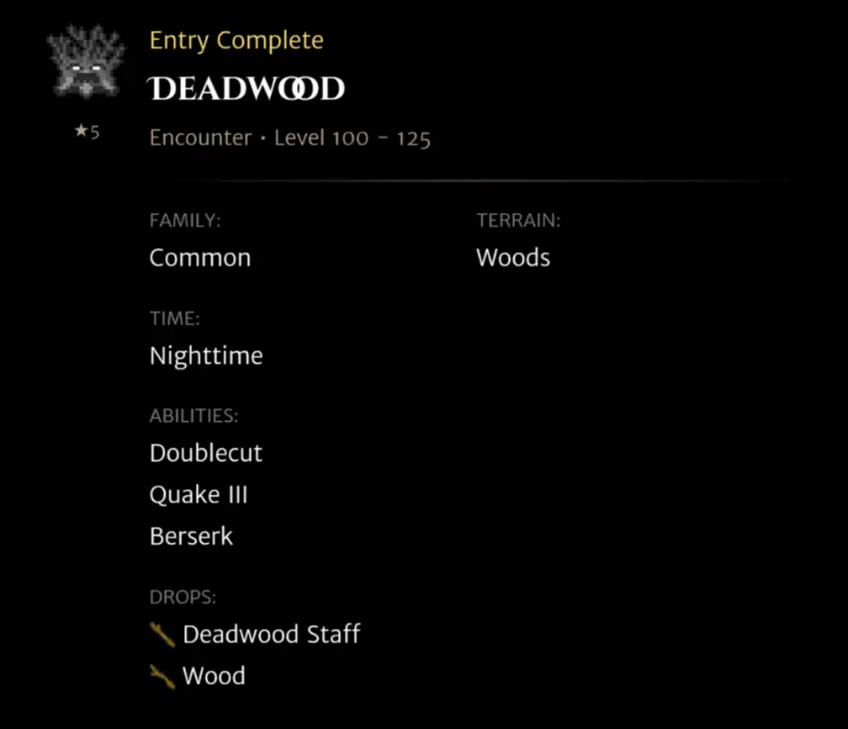 Deadwood codex entry