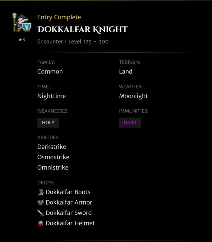 Dokkalfar Knight codex entry