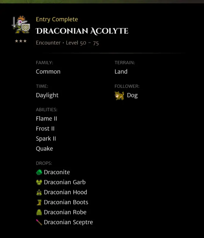 Draconian Acolyte codex entry