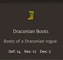 Common quality Draconian Boots