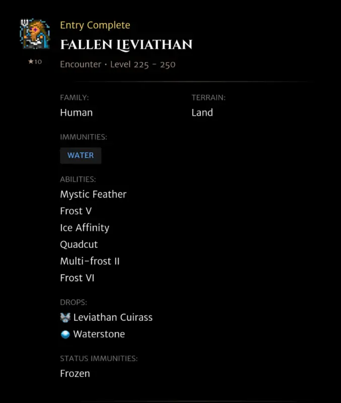 Fallen Leviathan codex entry