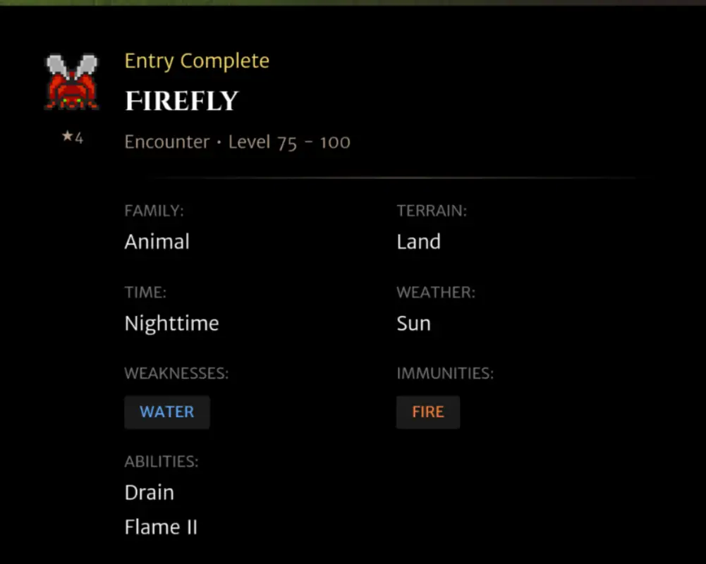 Firefly codex entry