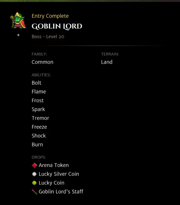 Goblin Lord codex entry