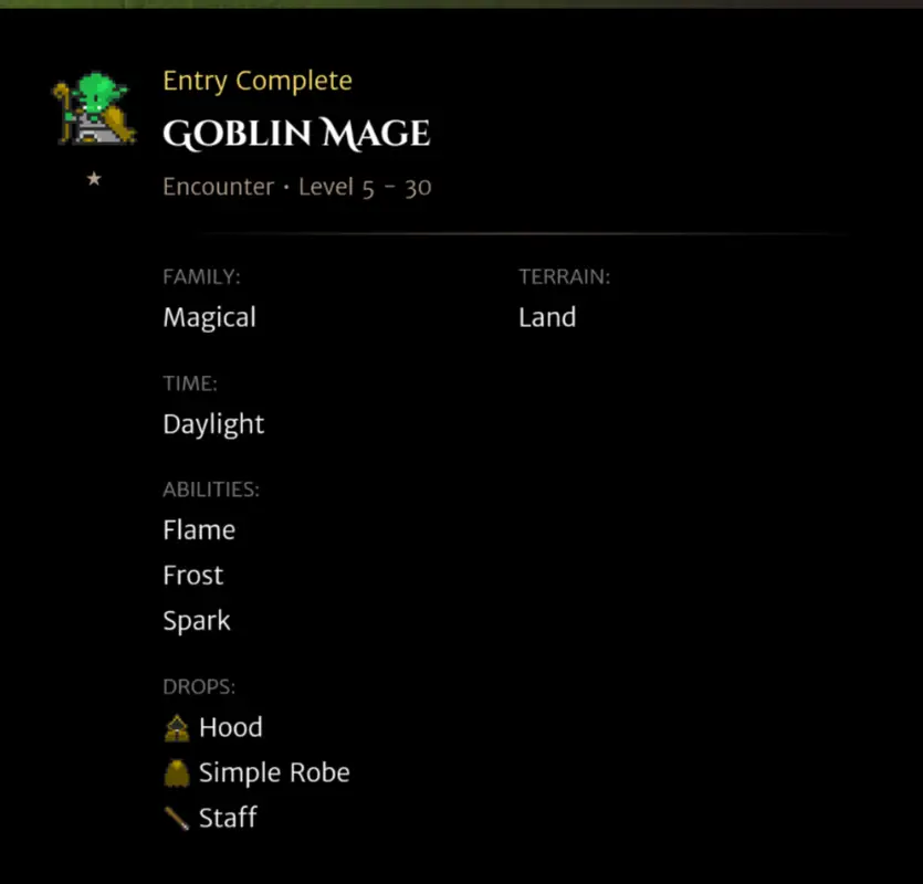 Goblin Mage codex entry