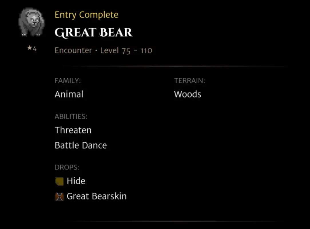 Great Bear codex entry
