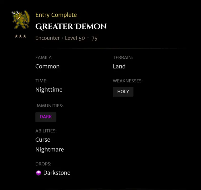 Greater Demon codex entry