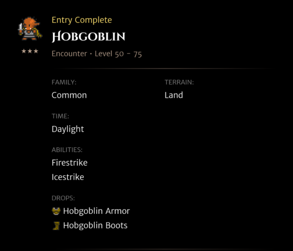 Hobgoblin codex entry