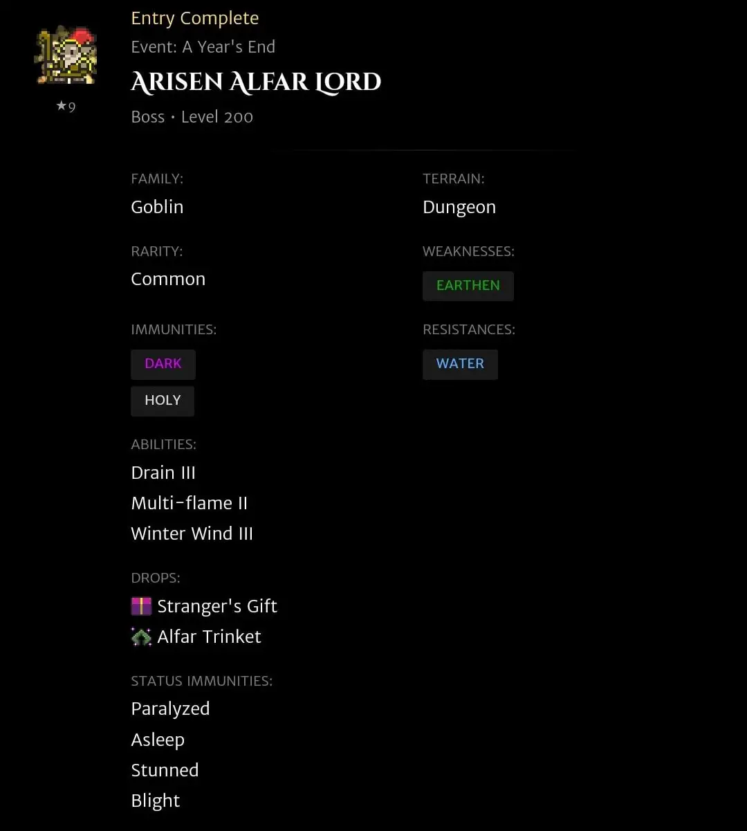 Arisen Alfar Lord Codex Entry