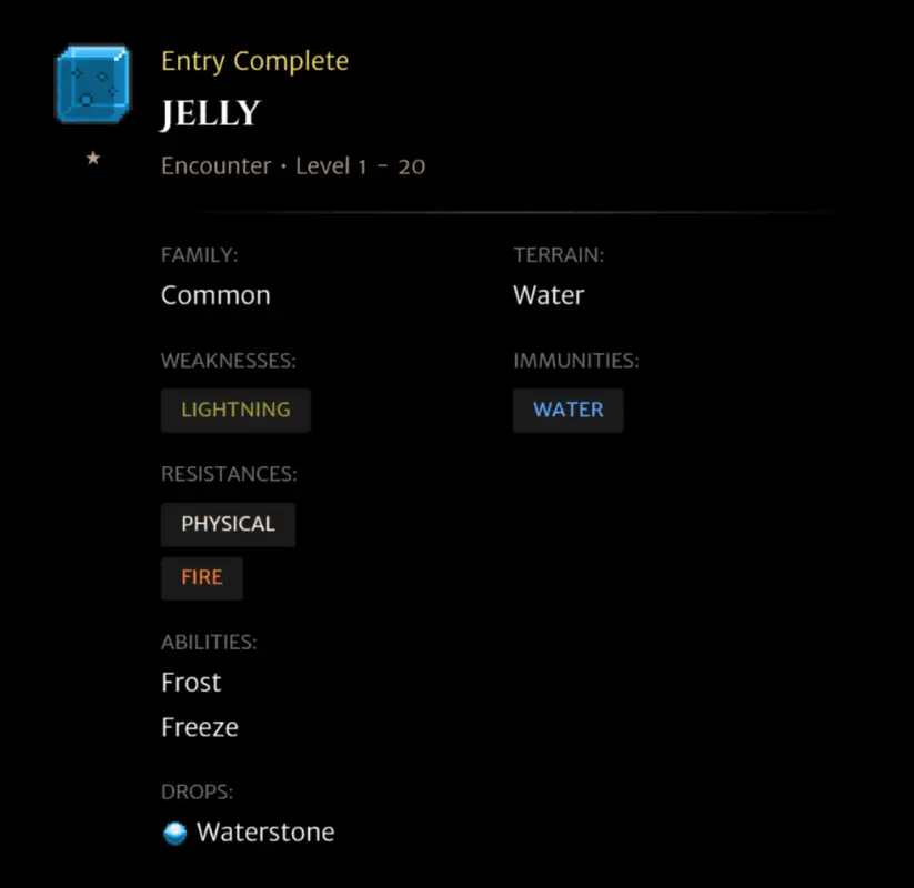 Jelly codex entry