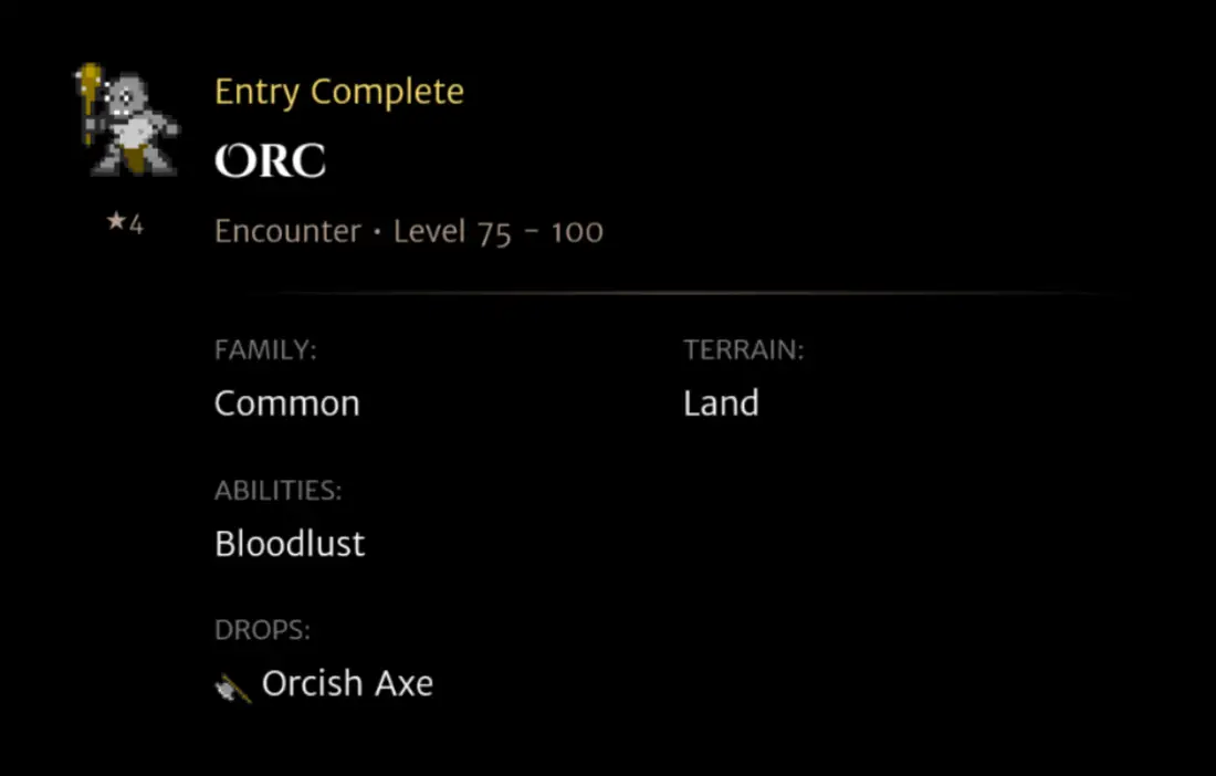 Orc codex entry