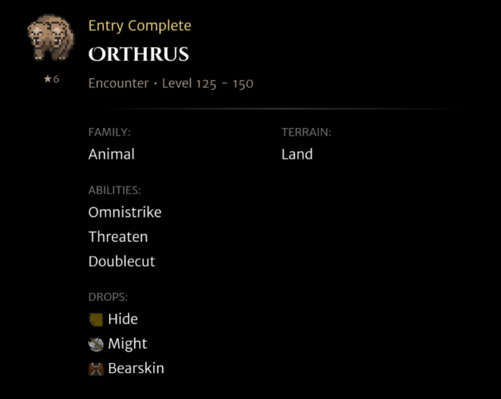 Orthrus codex entry