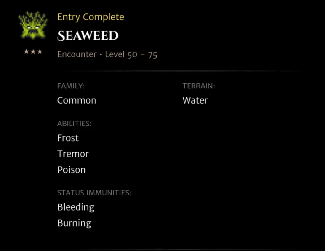 Seaweed codex entry