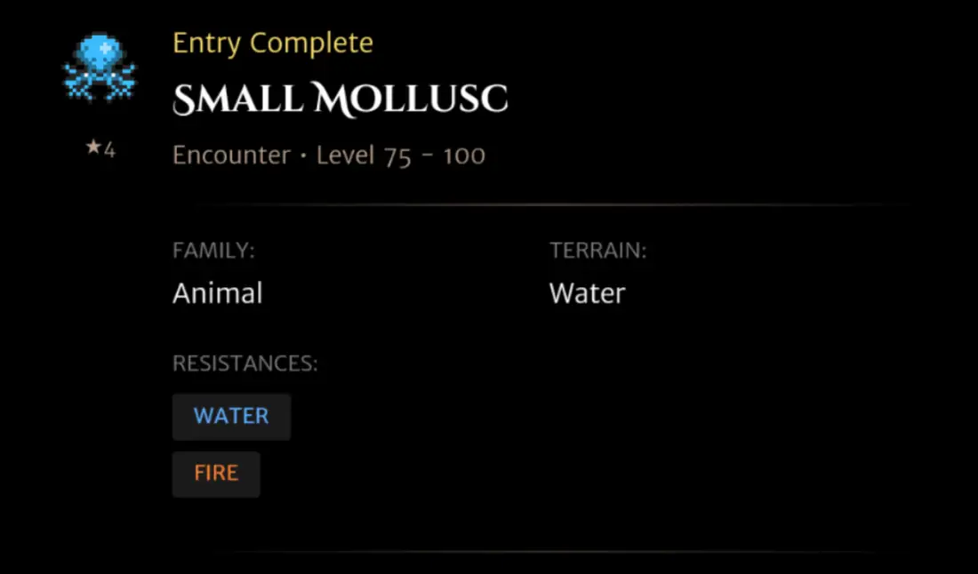 Small Mollusc codex entry