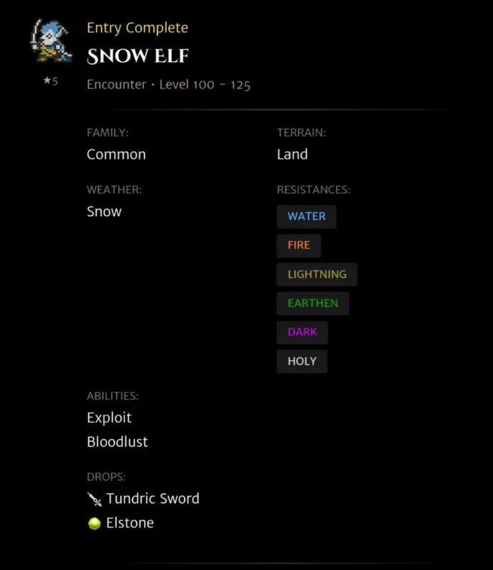 Snow Elf codex entry