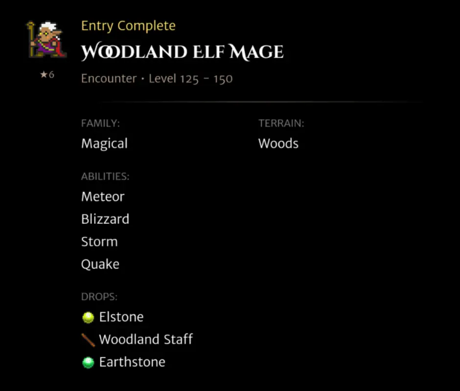 Woodland Elf Mage codex entry